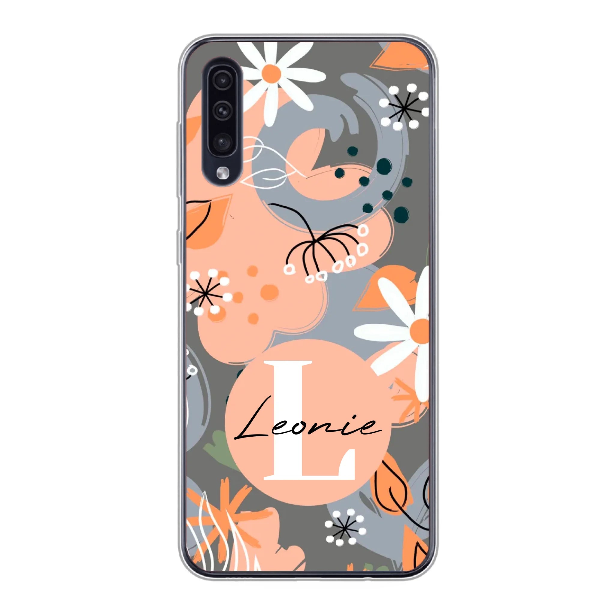 Abstraktes Blumenmuster Design für Paare, Freundin, Mama, Oma & Tante - Personalisierbare Handyhülle