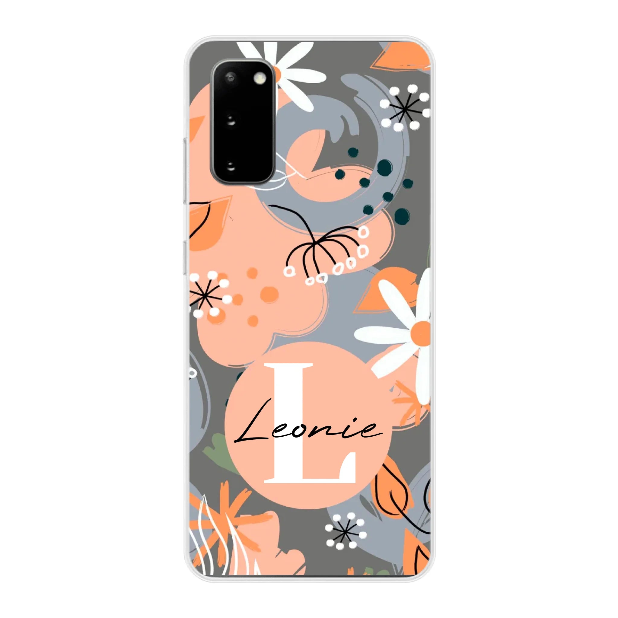 Abstraktes Blumenmuster Design für Paare, Freundin, Mama, Oma & Tante - Personalisierbare Handyhülle