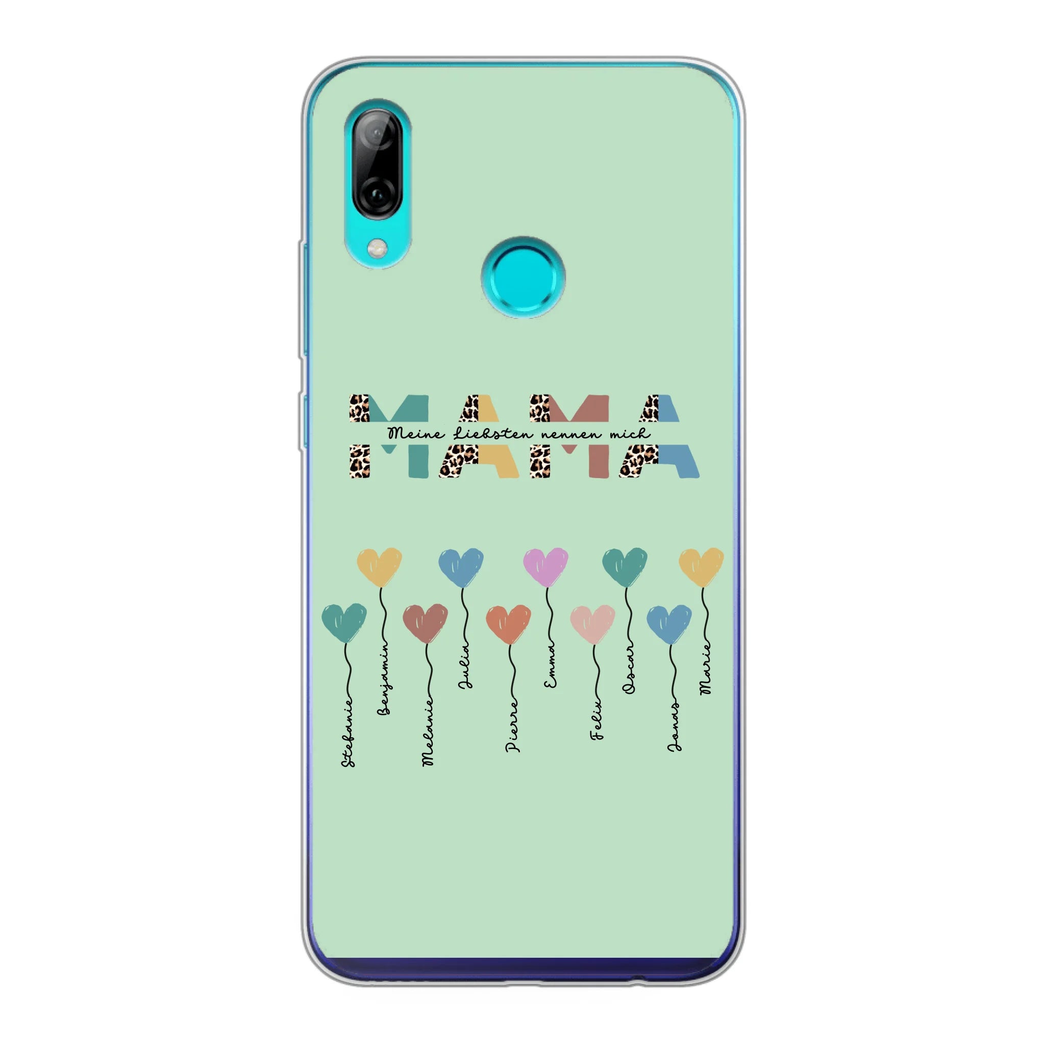 Mama / Oma Herzballons mit Text - Personalisierbare Handyhülle
