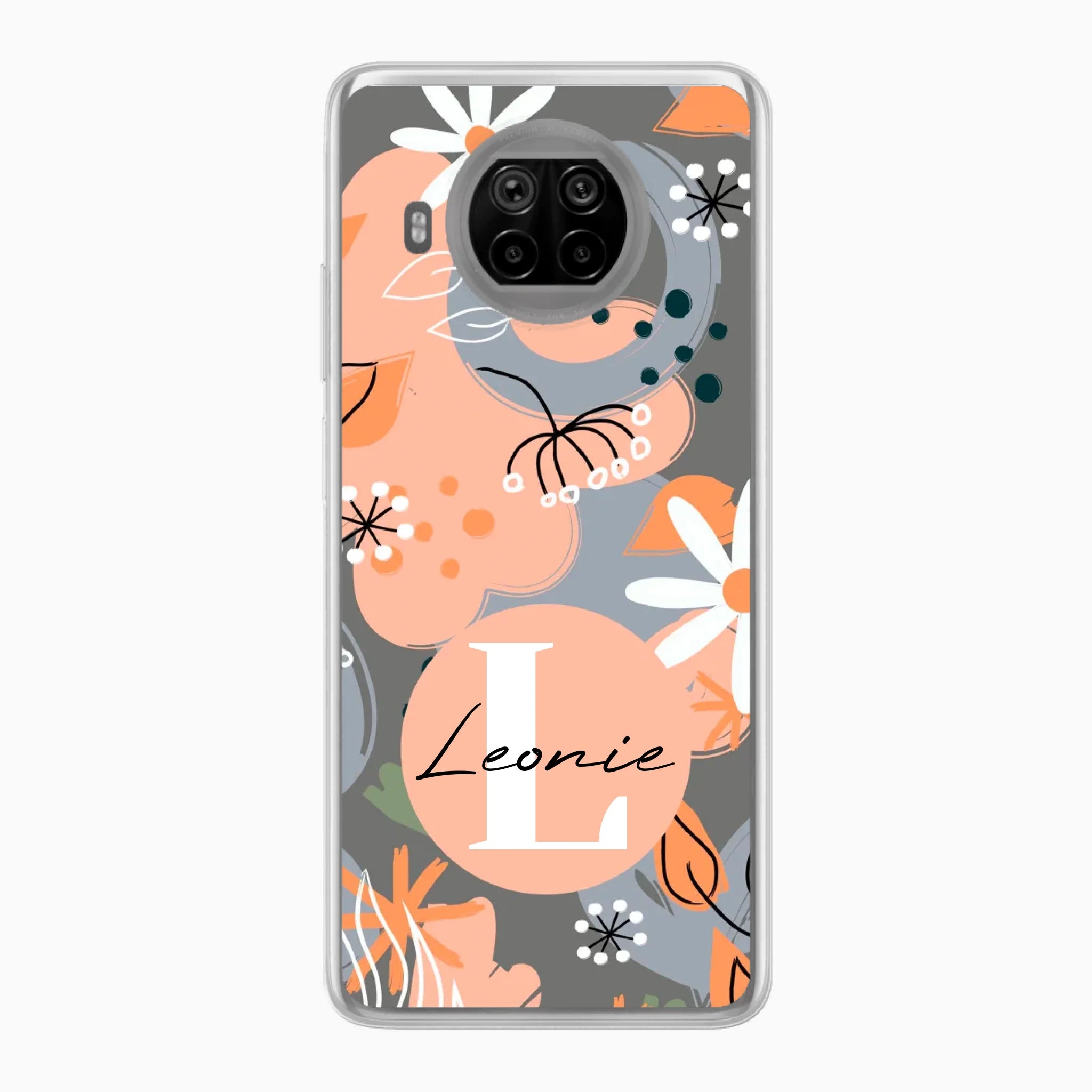 Abstraktes Blumenmuster Design für Paare, Freundin, Mama, Oma & Tante - Personalisierbare Handyhülle