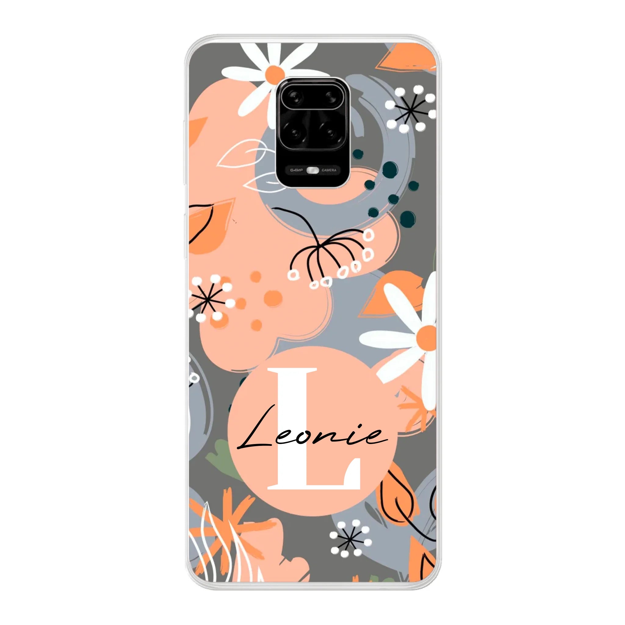 Abstraktes Blumenmuster Design für Paare, Freundin, Mama, Oma & Tante - Personalisierbare Handyhülle