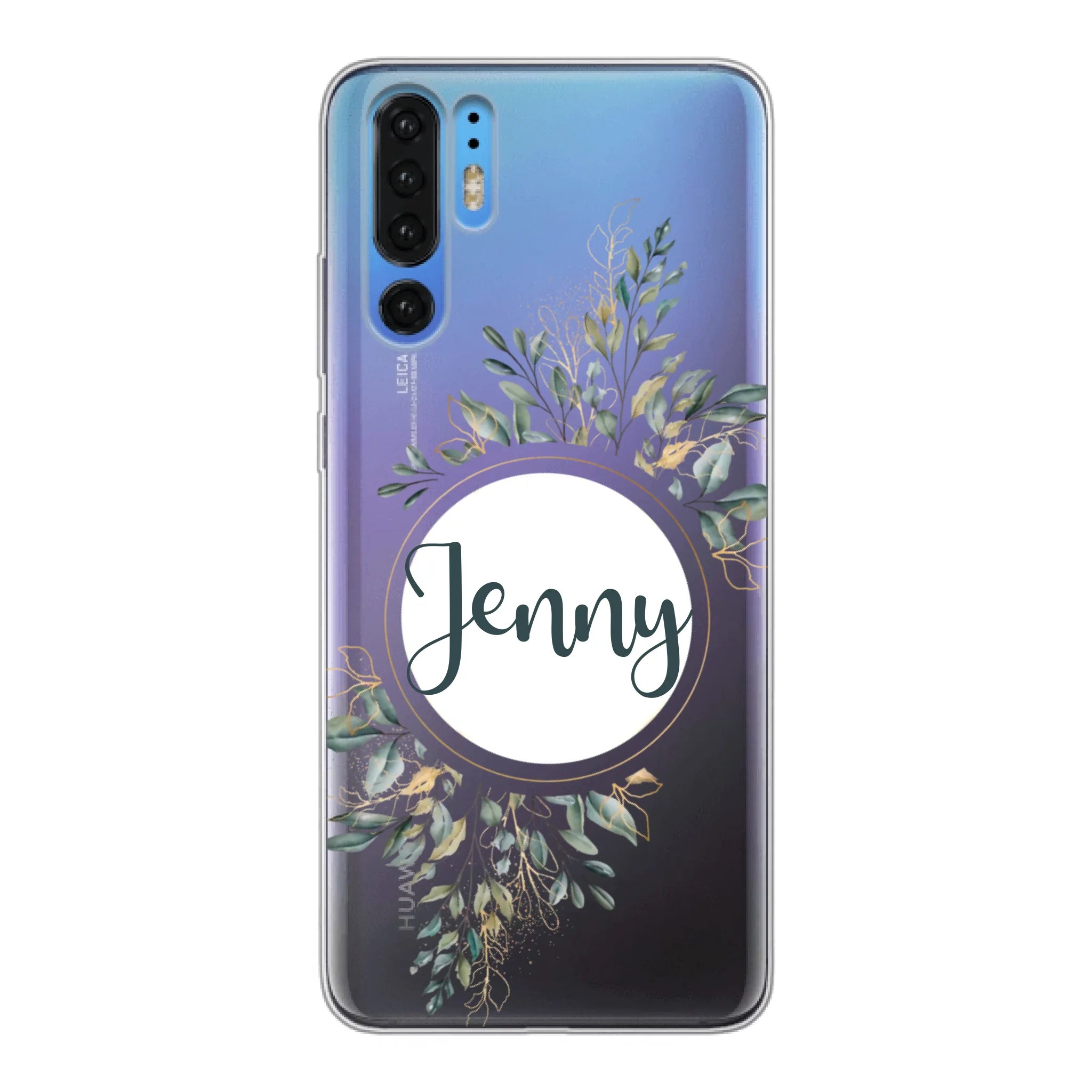 Natur Aquarell Pflanzen für Paare, Freundin, Mama, Oma & Tante - Personalisierbare Handyhülle
