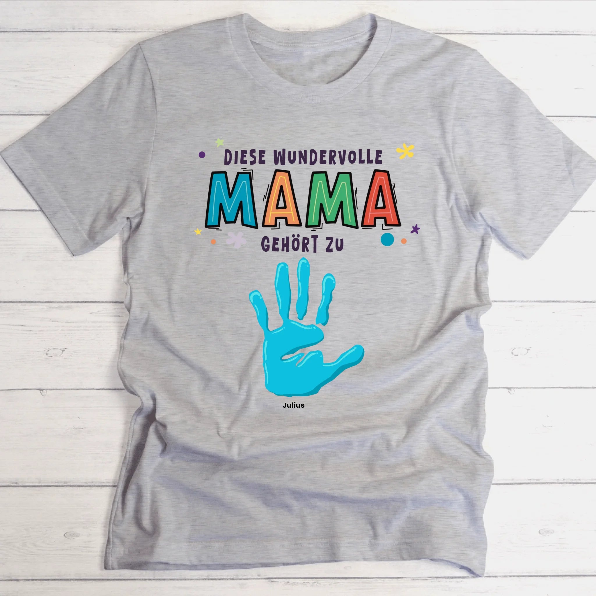 Wundervolle Mama/Oma - Personalisierbares T-Shirt