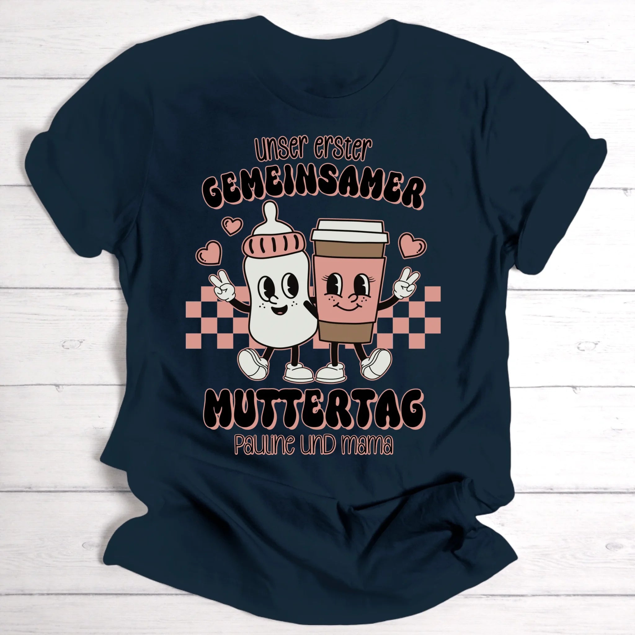 Erster gemeinsamer Muttertag | Geschenk für Mama - Personalisierbares T-Shirt