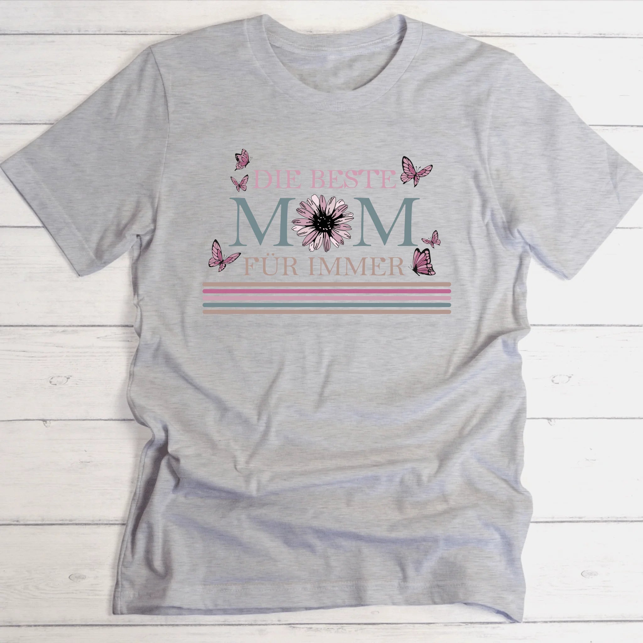 Die Beste Mom/ Oma für immer im Retro Stil. Perfektes Geschenk für Mama I Oma I Tante I Freundin I Schwester - Personalisierbares T-Shirt