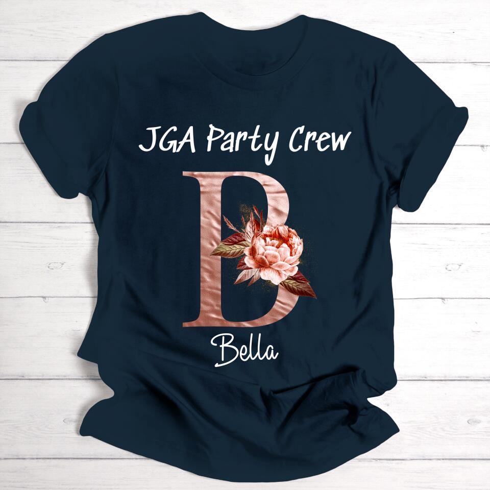 Junggesellinnenabschied - Personalisierbares T-Shirt (dunkle Farben) - wefriends