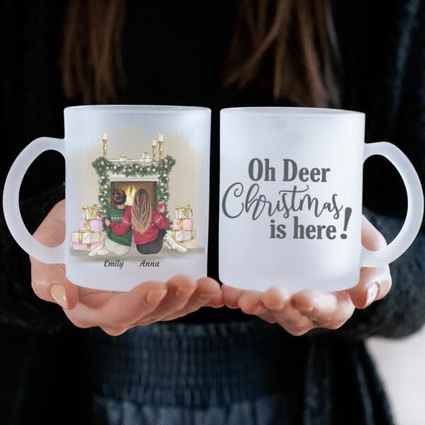 Weihnachtsbesties (Limitierte Edition) - satinierte Glastasse