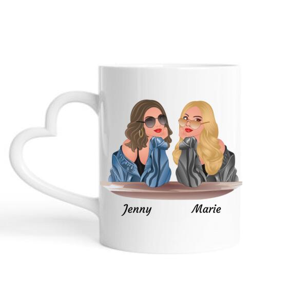 Sassy Besties - Personalisierbare Tasse