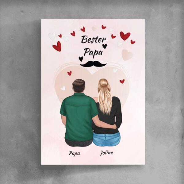 Vater und Tochter - Personalisierbares Poster - wefriends