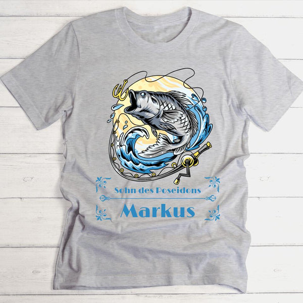 Man vs Fish - Personalisierbares T-Shirt