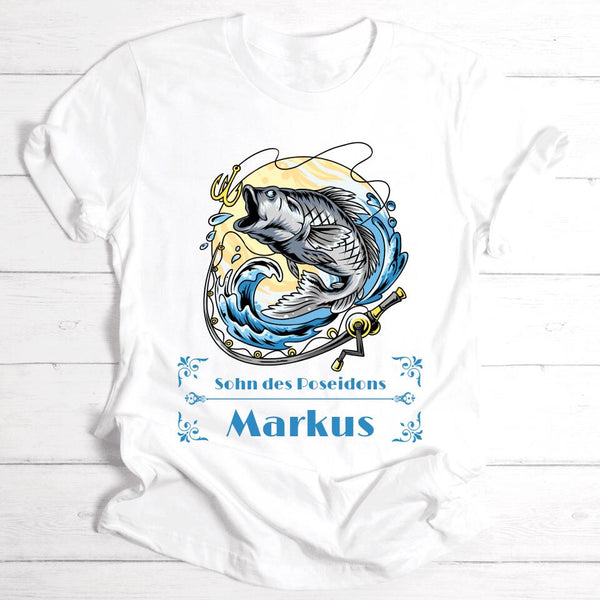 Man vs Fish - Personalisierbares T-Shirt