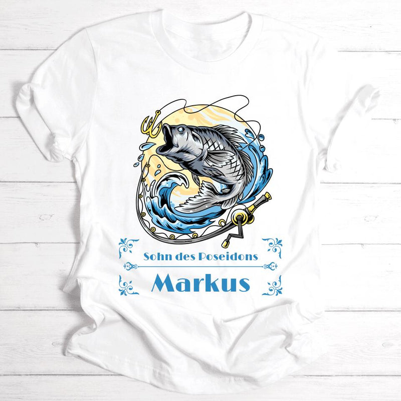 Man vs Fish - Personalisierbares T-Shirt