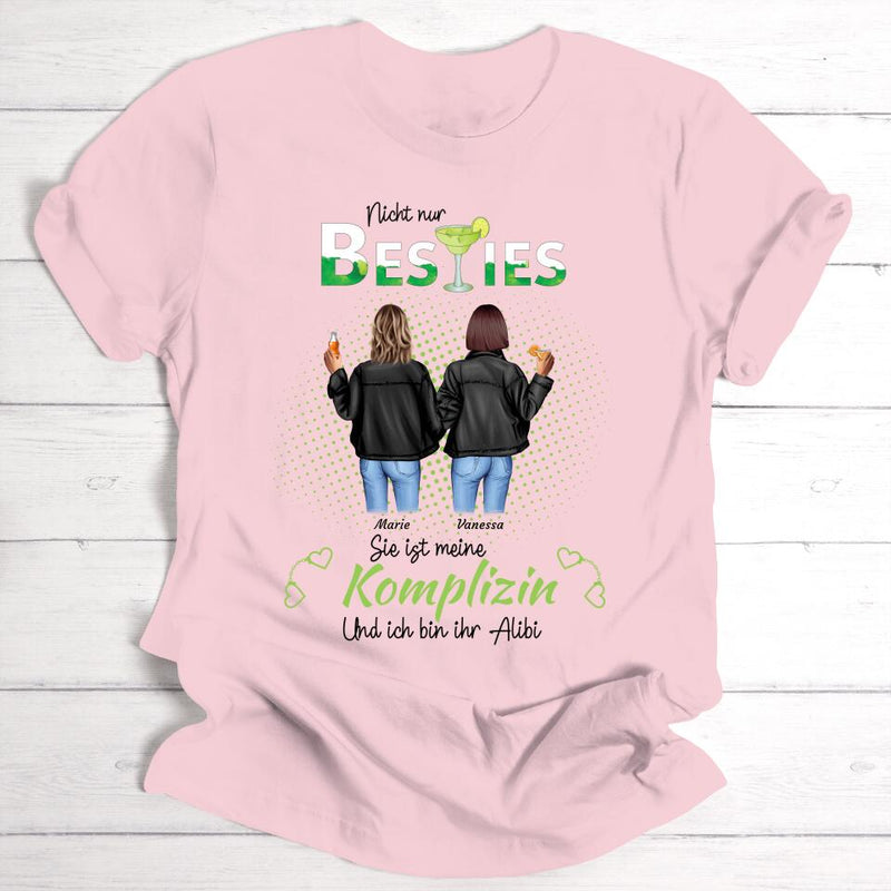 Drink Besties Komplizin - Personalisierbares T-Shirt