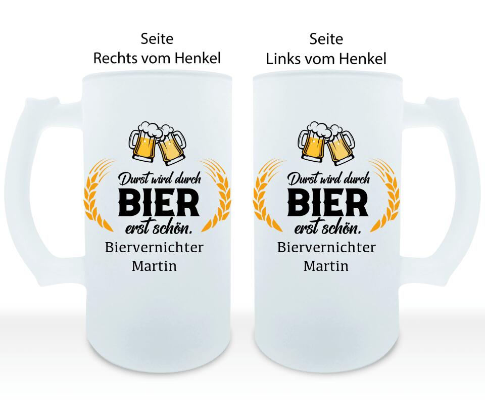 Bier-schön Bierlabel - Personalisierbarer Bierkrug