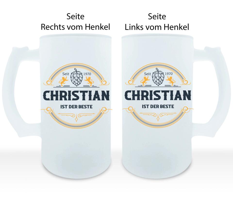 Löwen Bierlabel - Personalisierbarer Bierkrug