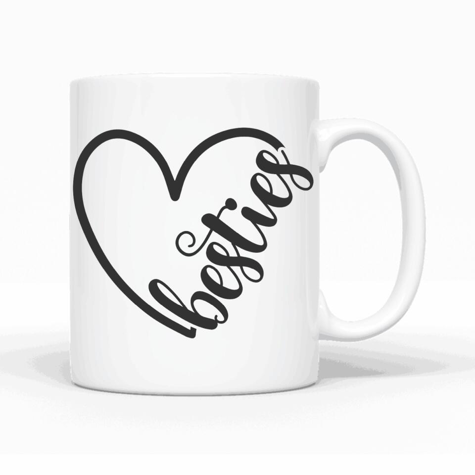 Frauen sitzend - Personalisierbare Tasse - wefriends