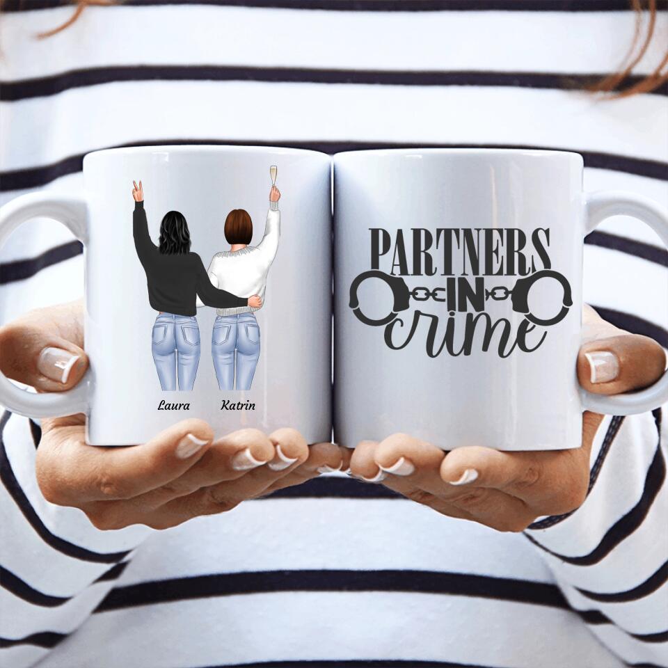 Besties stehend - Personalisierbare Tasse - wefriends