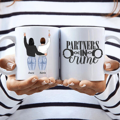 Besties stehend - Personalisierbare Tasse