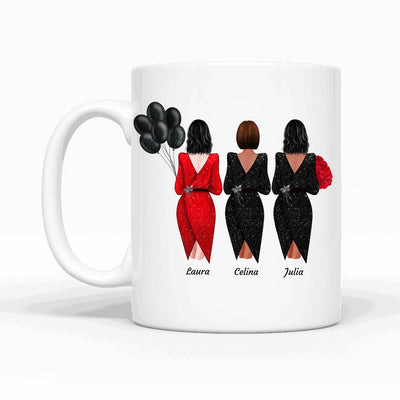 3 Festliche Besties - Personalisierbare Tasse