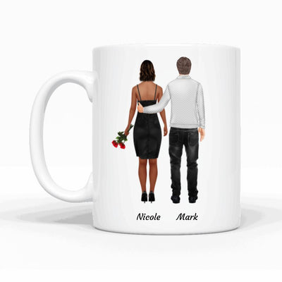 festliches Paar - Personalisierbare Tasse