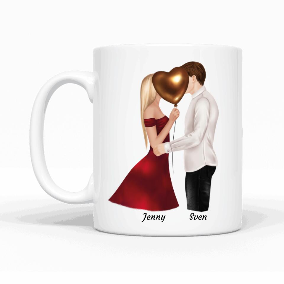 Liebespaar - Personalisierbare Tasse