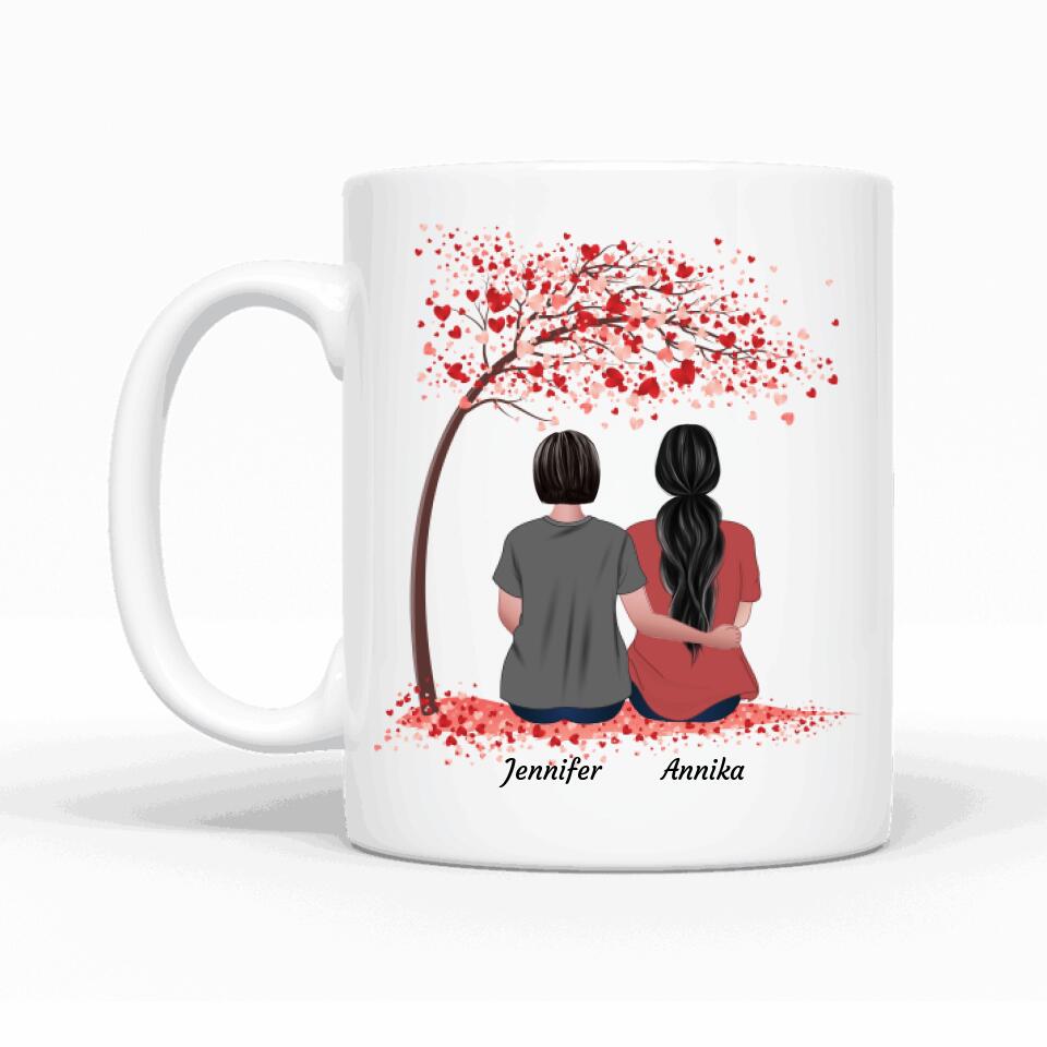 Besties unterm Baum - Personalisierbare Tasse