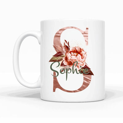 Design Edition rosig (beidseitig) - Personalisierbare Tasse