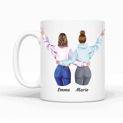 Besties - Personalisierbare Tasse