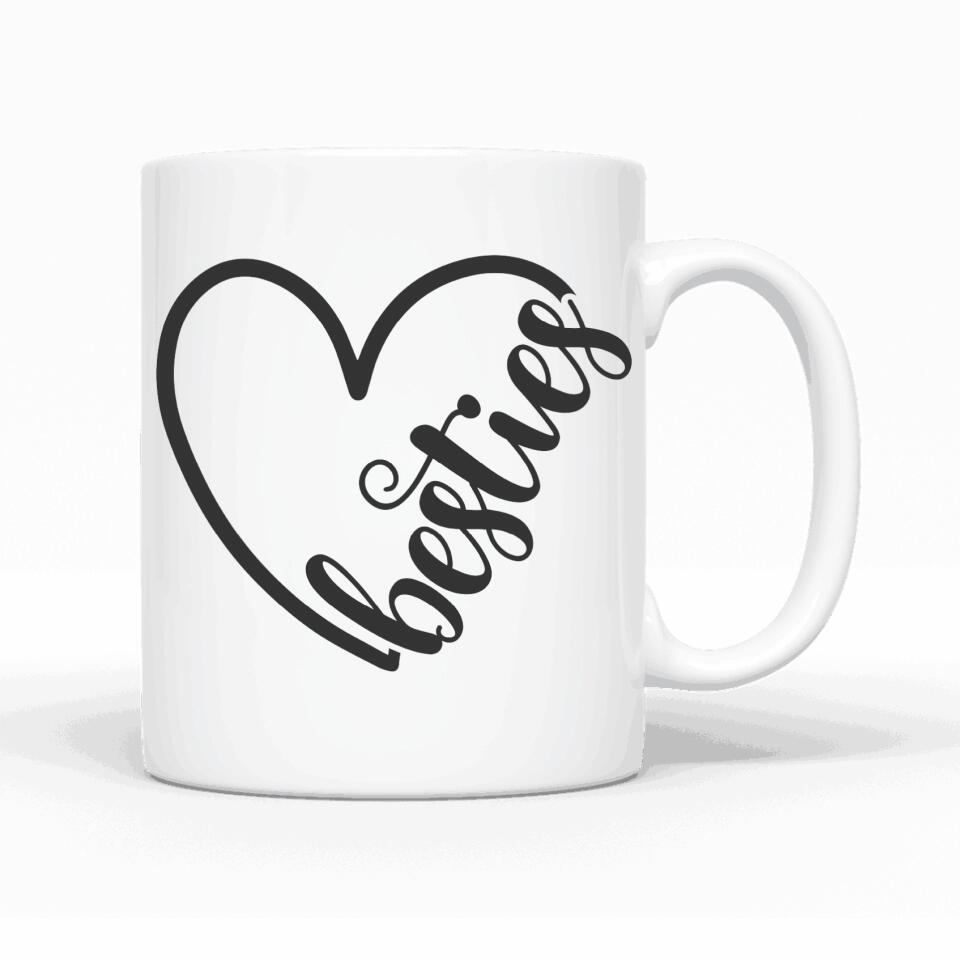 Besties - Personalisierbare Tasse