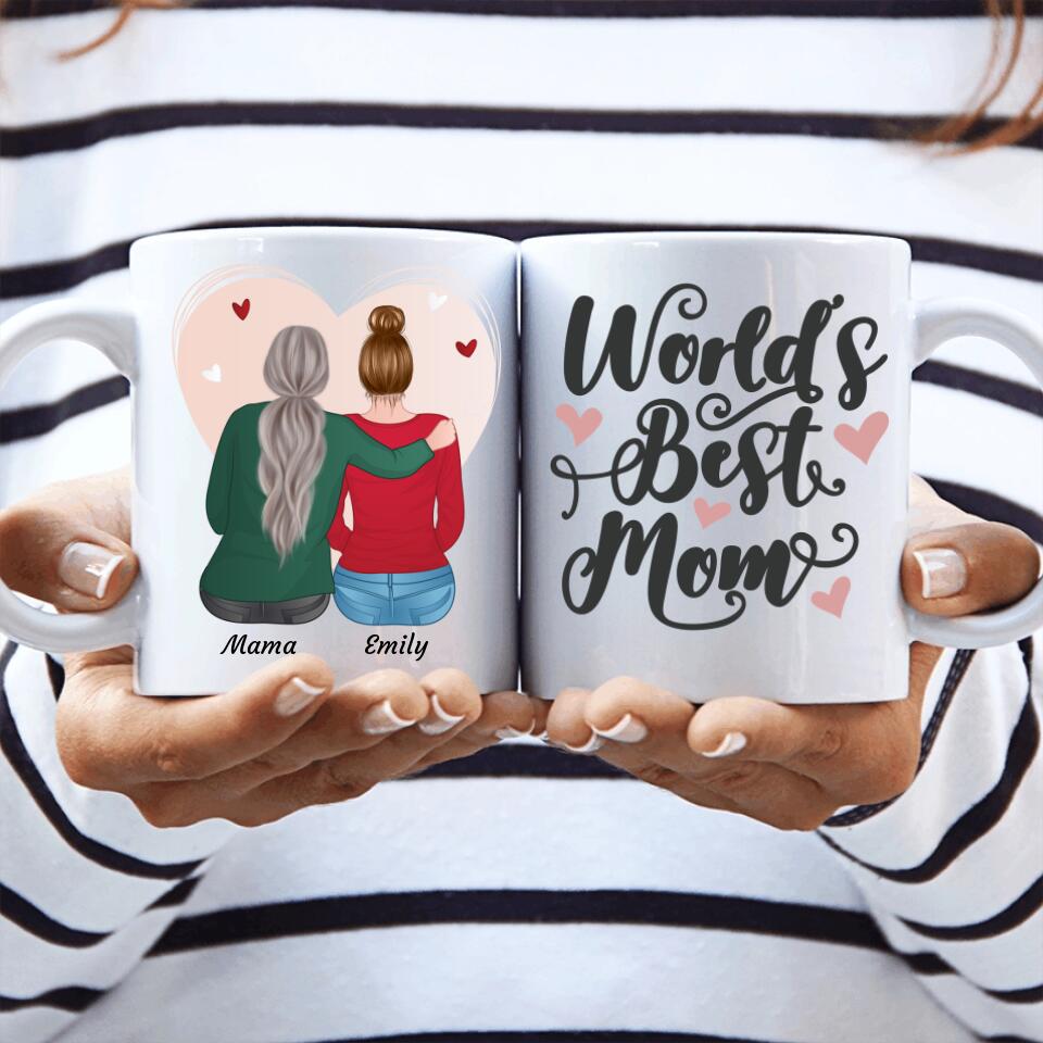 Mutter und Tochter - Personalisierbare Tasse - wefriends