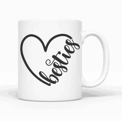 Umarmende Besties - Personalisierbare Tasse