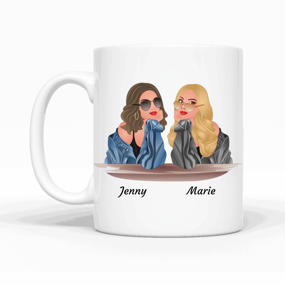 Sassy Besties - Personalisierbare Tasse - wefriends