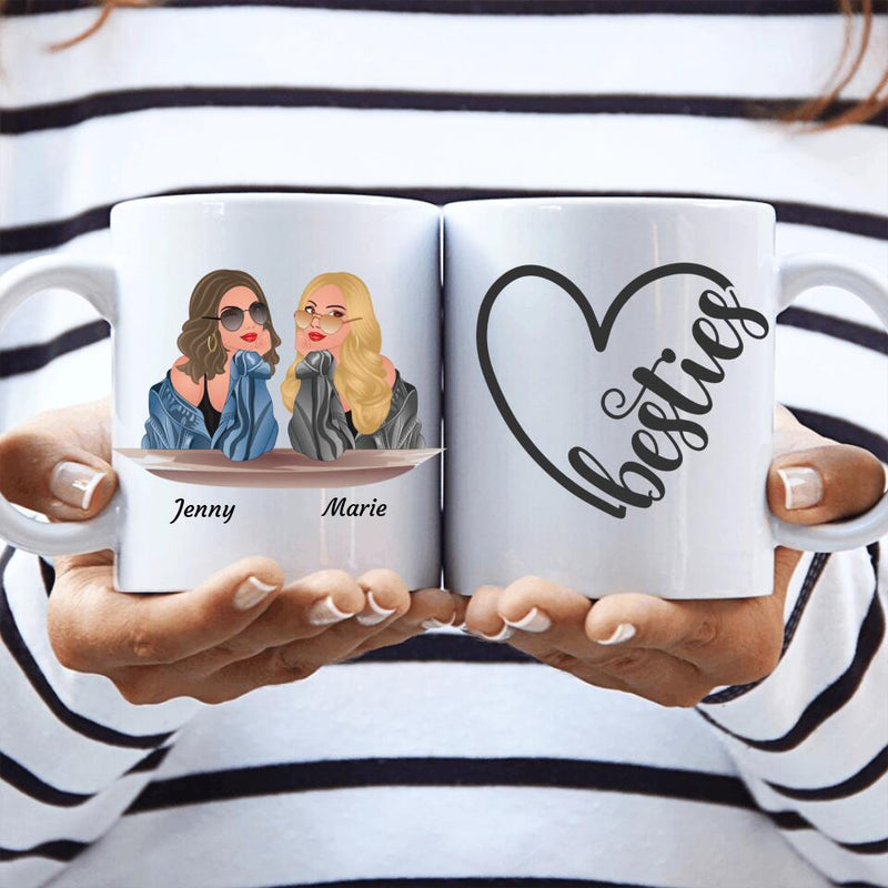 Sassy Besties - Personalisierbare Tasse