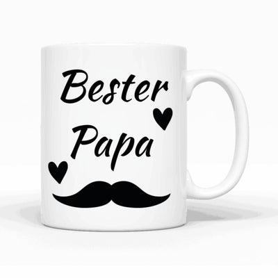 Papa und 1-2 Kinder unterm Baum - Personalisierbare Tasse