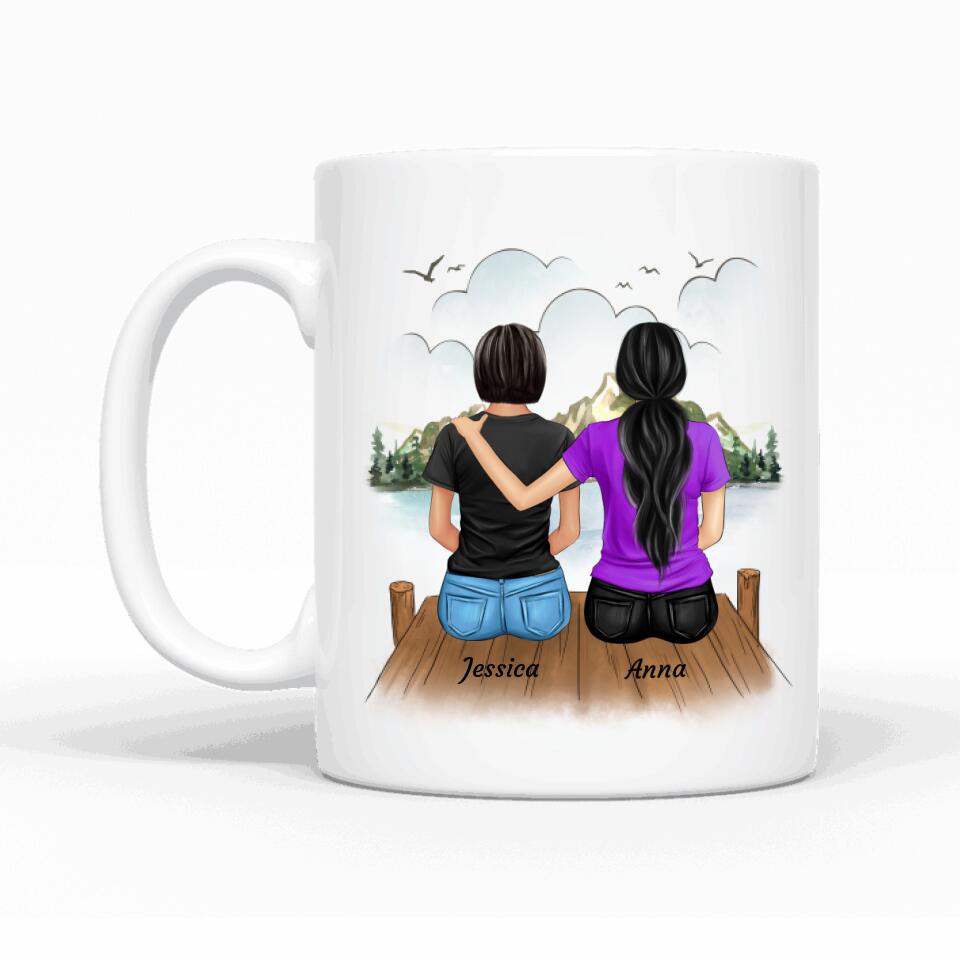 Frauen am See - Personalisierbare Tasse - wefriends