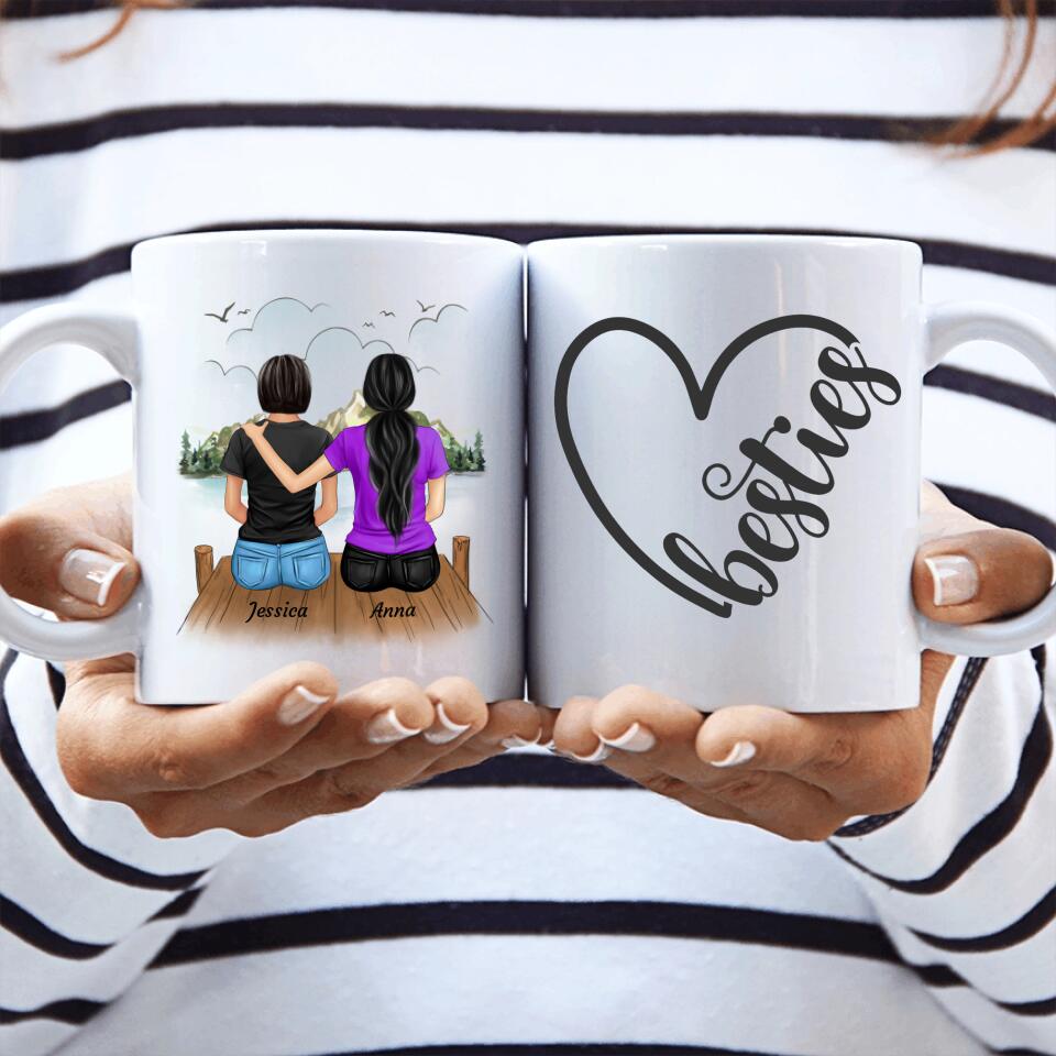 Frauen am See - Personalisierbare Tasse - wefriends