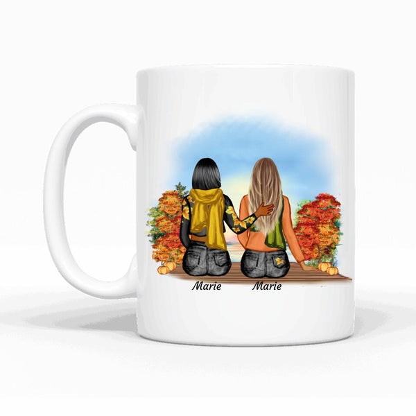 Herbst Besties - Personalisierbare Tasse