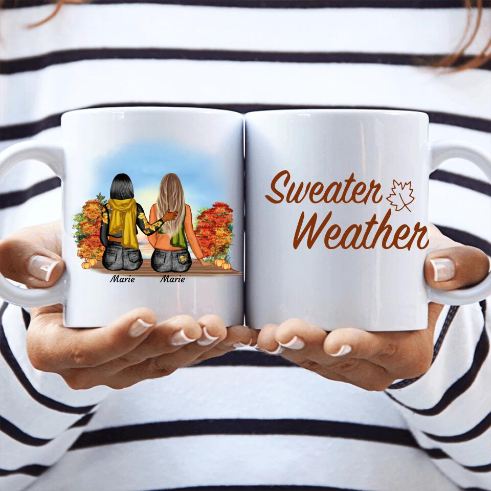 Herbst Besties - Personalisierbare Tasse