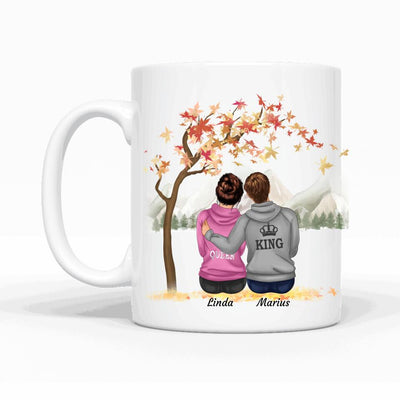 Herbst Paar - Personalisierbare Tasse