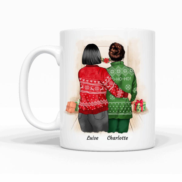 Mutter und Tochter (limitierte Weihnachtsedition) - Personalisierbare Tasse