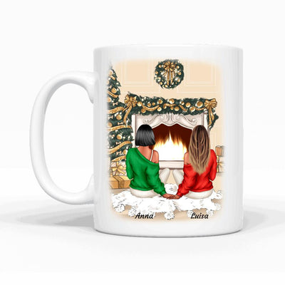 Cozy Besties (Limitierte Weihnachtsedition) - Personalisierbare Tasse