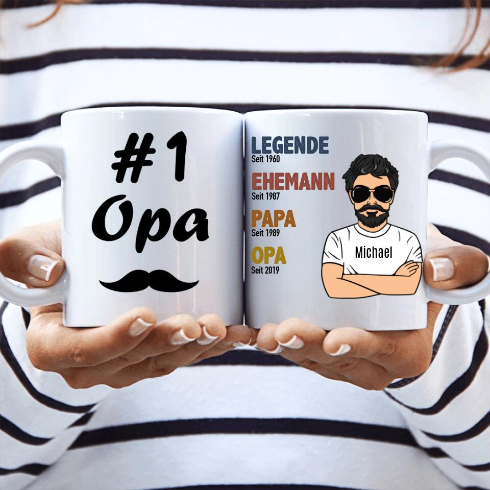 Legende Opa / Papa - Personalisierbare Tasse - wefriends