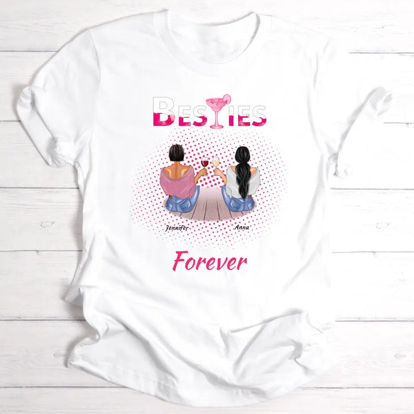 Besties Forever - Personalisierbares T-Shirt