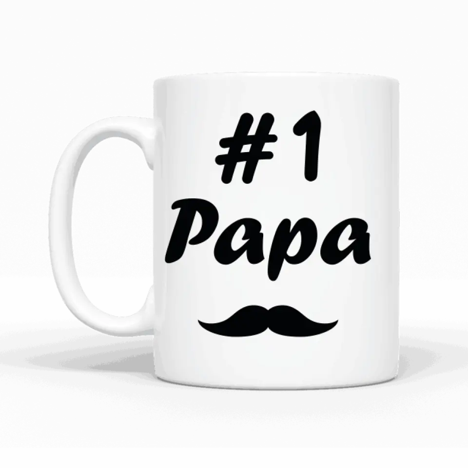 Papa / Opa Herzballons - Personalisierbare Tasse - wefriends