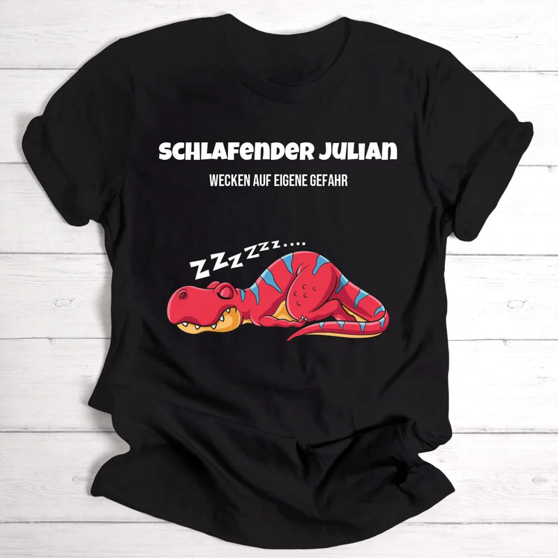 Schlafender Julian - Personalisierbares T-Shirt