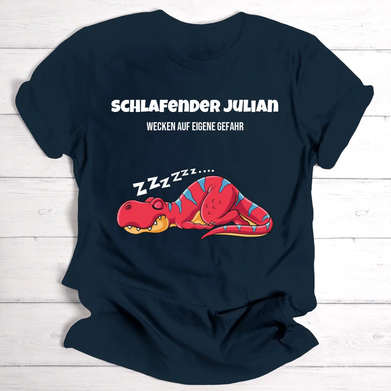 Schlafender Julian - Personalisierbares T-Shirt