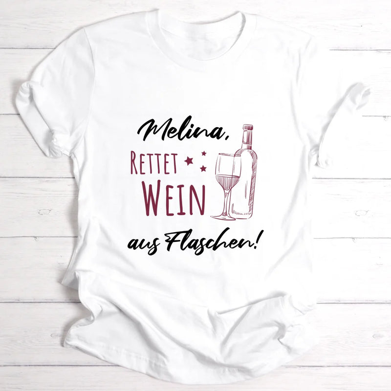 Weinretter - Personalisierbares T-Shirt