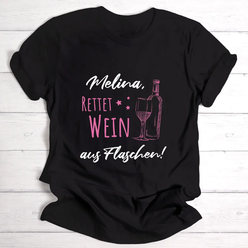 Weinretter - Personalisierbares T-Shirt