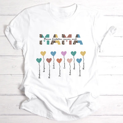 Mama / Oma Herzballons mit eigenem Text - Personalisierbares T-Shirt