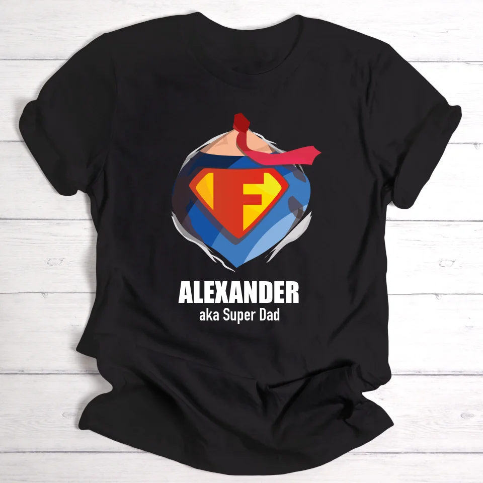 Supermom / Superdad - Personalisierbares T-Shirt